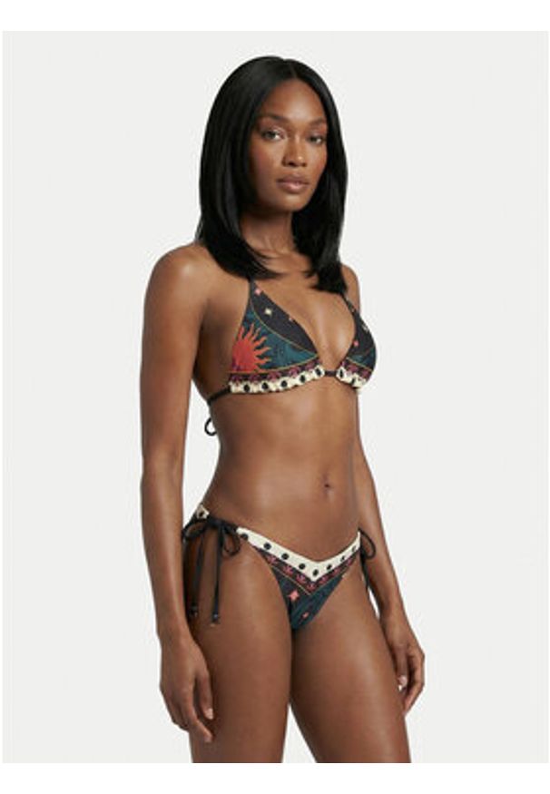 Maaji Dół od bikini Flamingo Night Sunshine PT5243SCC004 Czarny. Kolor: czarny. Materiał: syntetyk