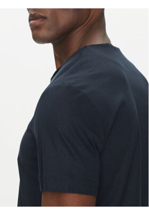 Marciano Guess T-Shirt 5GHI07 6323A Granatowy Regular Fit. Kolor: niebieski. Materiał: lyocell