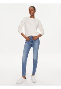 Tommy Jeans Bluza Tonal Linear DW0DW17793 Biały Regular Fit. Kolor: biały. Materiał: bawełna