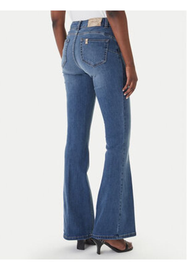 Liu Jo Jeansy UA6015 D0318 Granatowy Flare Fit. Kolor: niebieski