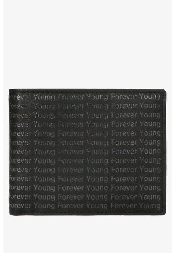 Cedar - Portfel męski forever young czarny. Kolor: czarny