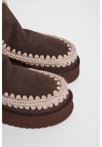 Mou - Śniegowce damskie skórzane MOU. Materiał: skóra #2