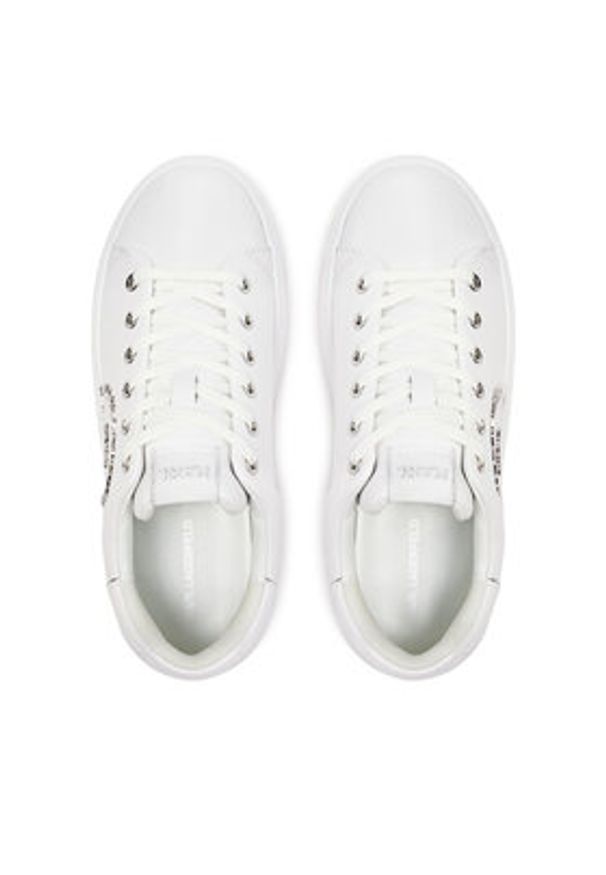 Karl Lagerfeld - KARL LAGERFELD Sneakersy KL62539K Biały. Kolor: biały. Materiał: skóra