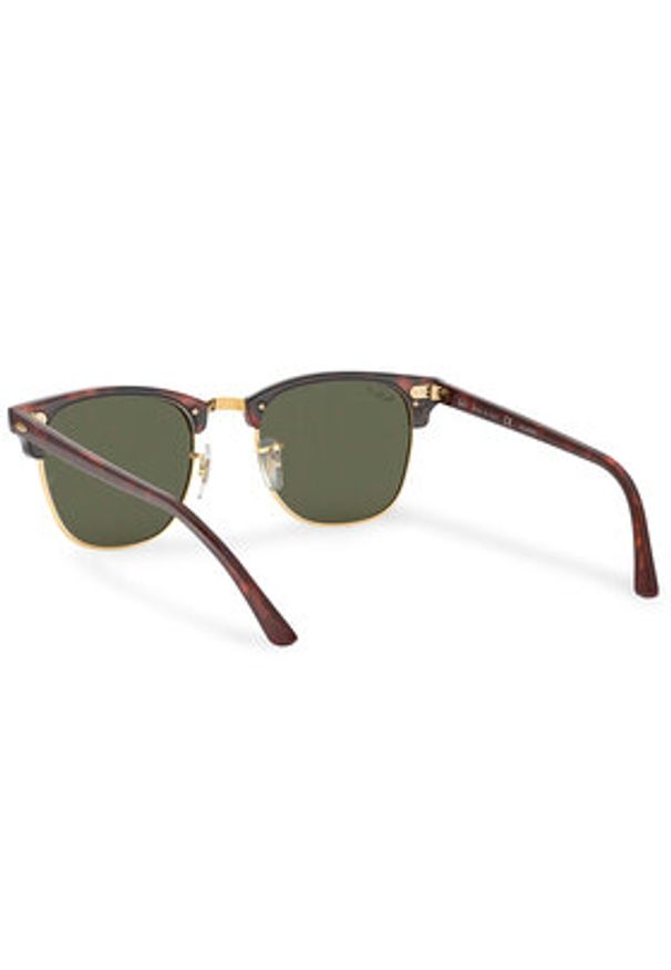 Ray-Ban Okulary przeciwsłoneczne Clubmaster 0RB3016 990/58 Brązowy. Kolor: brązowy