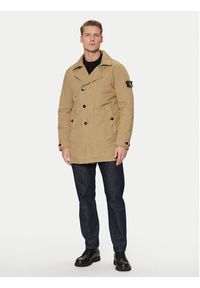 Stone Island Płaszcz przejściowy 811542149 Beżowy Regular Fit. Kolor: beżowy. Materiał: syntetyk