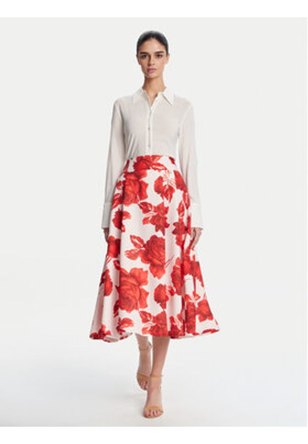 Artigli - ARTIGLI Spódnica midi ACGO002398 325 Czerwony Regular Fit. Kolor: czerwony. Materiał: syntetyk