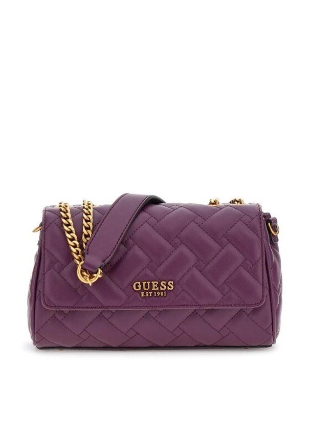 Guess Torebka HWQB89 84200 Fioletowy. Kolor: fioletowy. Materiał: skórzane
