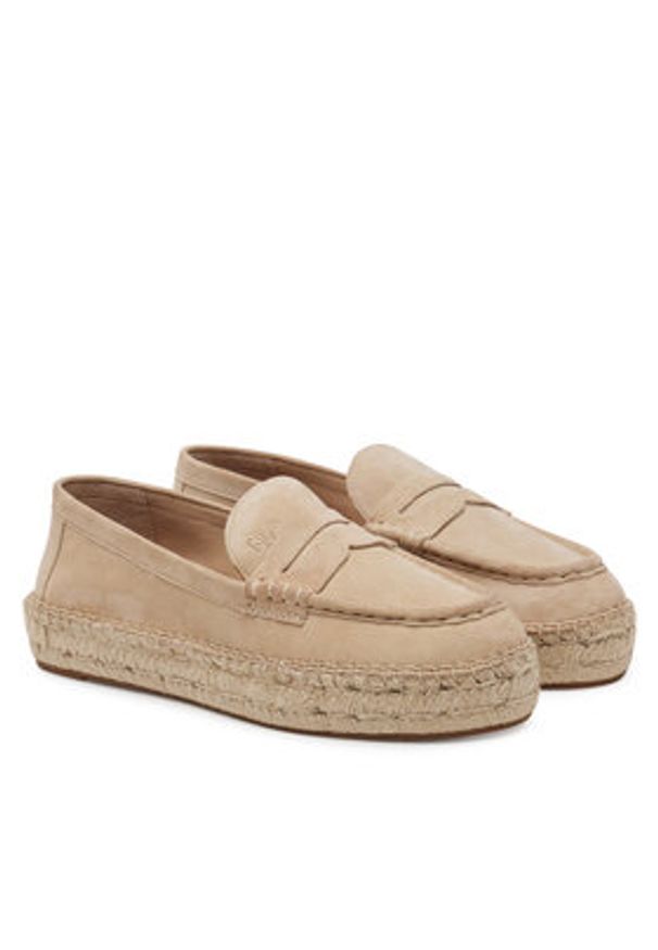 Lauren Ralph Lauren - LAUREN RALPH LAUREN Espadryle Luize 802953958007 Beżowy. Kolor: beżowy. Materiał: zamsz, skóra