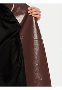 ACCESS FASHION Trencz 44-9009-361 Brązowy Regular Fit. Kolor: brązowy. Materiał: skóra #3