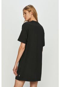 Vans - Sukienka VN0A4RU2BLK1-Black. Okazja: na co dzień. Kolor: czarny. Materiał: dzianina. Wzór: gładki, aplikacja. Typ sukienki: proste. Styl: casual #5