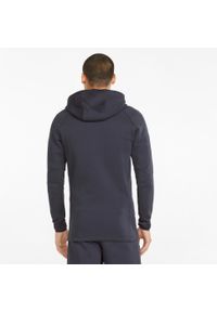 Bluza z kapturem Puma Teamfinal Casuals Hooded Jkt, Mężczyźni. Typ kołnierza: kaptur. Kolor: niebieski. Materiał: bawełna, materiał