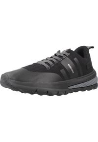 Geox - Buty GEOX J ACTIVART BOY Czarny. Kolor: czarny. Materiał: syntetyk, tkanina. Sport: turystyka piesza