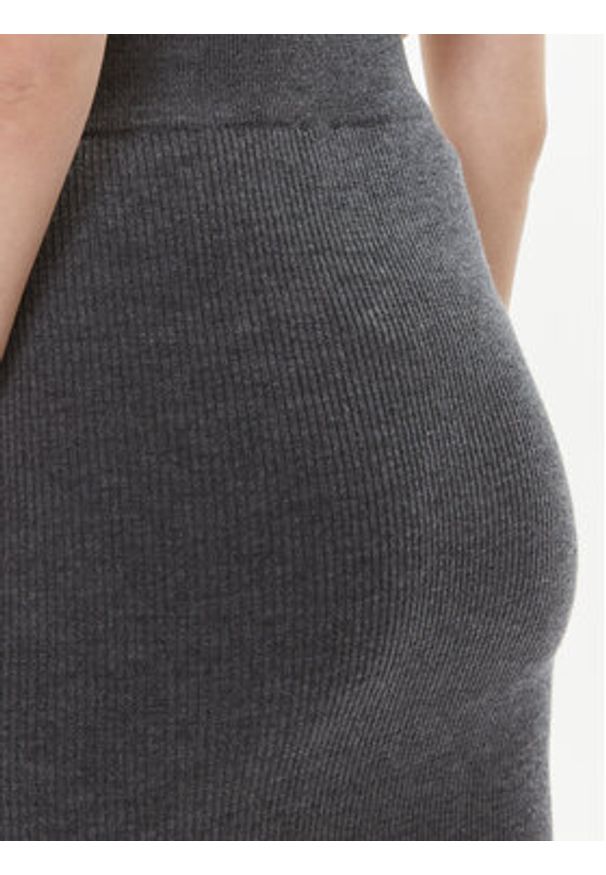 Pinko Spódnica midi Siamese 101844 A15S Szary Slim Fit. Kolor: szary. Materiał: wełna