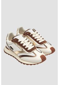 Karl Lagerfeld - KARL LAGERFELD Biało-brązowe damskie sneakersy KAIRO NFT Peep, Rozmiar 40. Okazja: na co dzień. Kolor: biały #3
