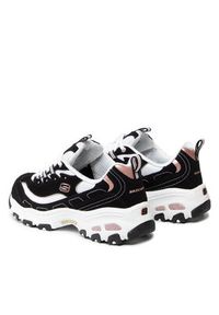 skechers - Skechers Sneakersy Devoted Fan 13154/BKRG Czarny. Kolor: czarny. Materiał: skóra #5
