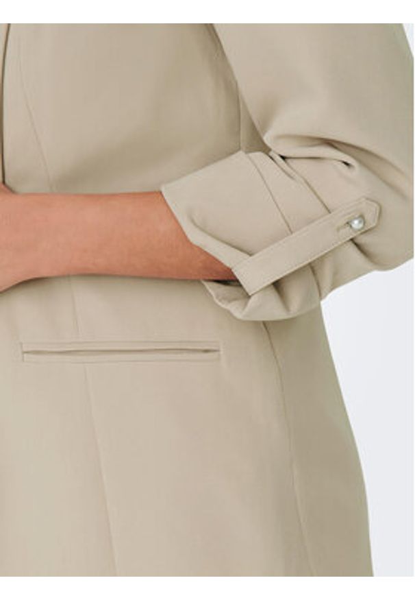 only - ONLY Marynarka Kayle-Orleen 15218743 Beżowy Regular Fit. Kolor: beżowy. Materiał: syntetyk