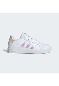 Adidas - Buty Grand Court Lifestyle Lace Tennis. Kolor: biały, wielokolorowy. Materiał: materiał