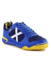 Buty piłkarskie męskie Munich 3071058. Kolor: niebieski. Materiał: materiał, syntetyk. Szerokość cholewki: normalna. Sport: piłka nożna