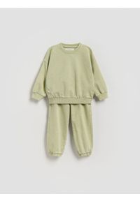 Reserved - Bawełniany komplet - jasnozielony. Kolor: zielony. Materiał: bawełna #1