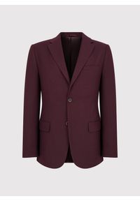 Pako Lorente - PAKO LORENTE – Marynarka garniturowa w kolorze bordowym. Okazja: na ślub cywilny, na co dzień, na wesele. Kolor: czerwony. Materiał: poliester, elastan, wiskoza. Wzór: gładki. Styl: casual #7