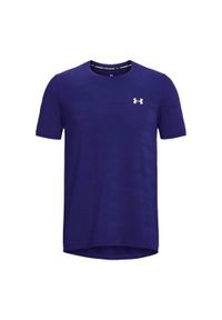 Koszulka treningowa męska Under Armour 1373726468. Kolor: niebieski. Materiał: poliester. Długość rękawa: krótki rękaw. Długość: krótkie #1