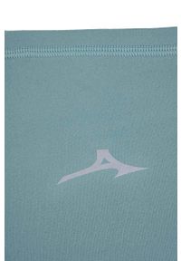 Mizuno komin Warmalite Triwarmer kolor turkusowy z nadrukiem. Kolor: turkusowy. Materiał: skóra, materiał, włókno. Wzór: nadruk #2