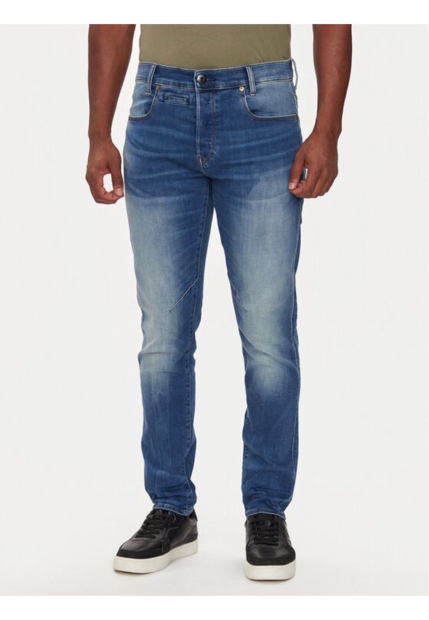 G-Star RAW - G-Star Raw Jeansy D-Staq D06761-8968 Granatowy Slim Fit. Kolor: niebieski