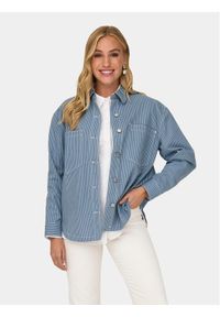 only - ONLY Koszula Merle 15312897 Niebieski Loose Fit. Kolor: niebieski. Materiał: bawełna, syntetyk