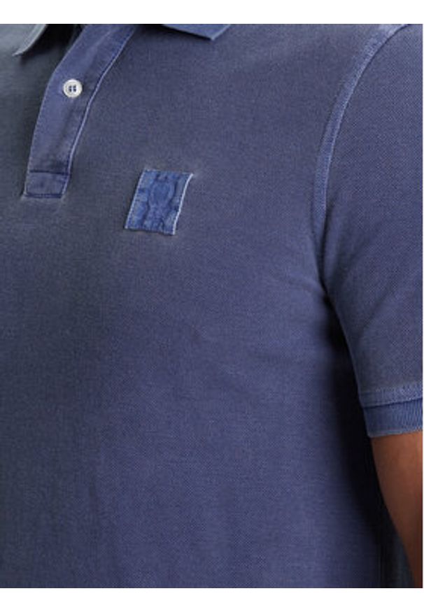 United Colors of Benetton - United Colors Of Benetton Polo 3089U302D Niebieski Regular Fit. Typ kołnierza: polo. Kolor: niebieski. Materiał: bawełna