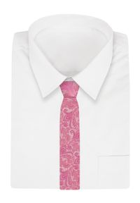 Męski Krawat Angelo di Monti - Jasny Róż. Kolor: różowy. Materiał: tkanina. Styl: elegancki, wizytowy