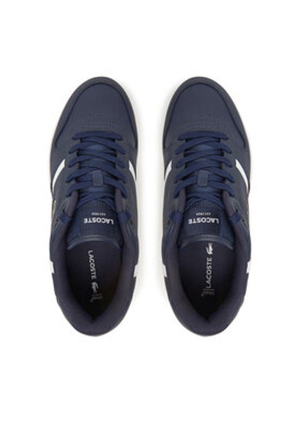 Lacoste Sneakersy 7-49SMA0068 Granatowy. Kolor: niebieski. Materiał: skóra