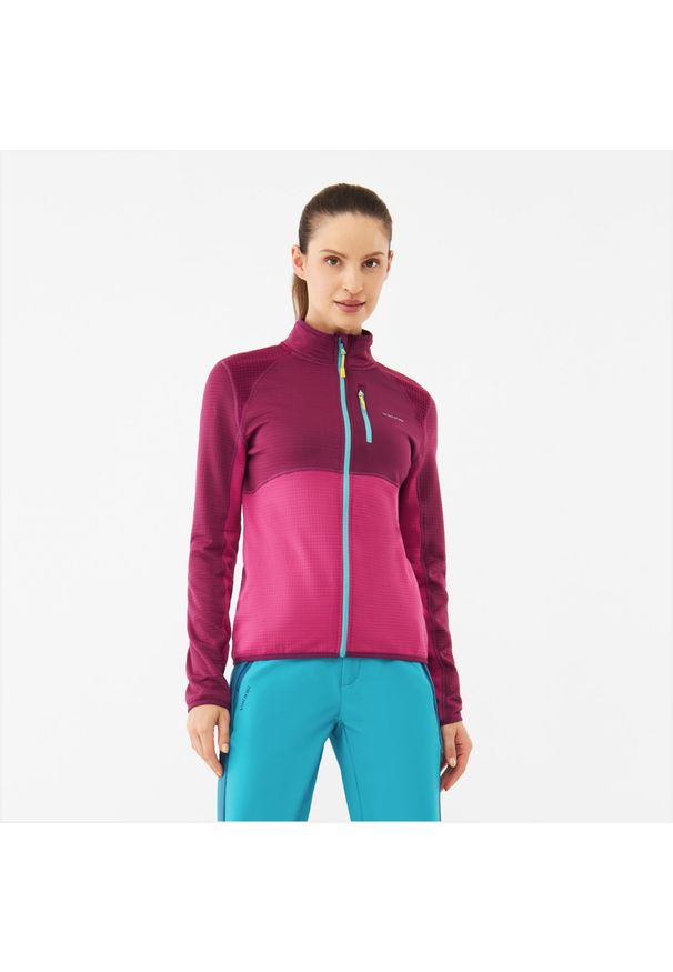Bluza sportowa damska Viking Midland Lady. Kolor: różowy. Styl: sportowy. Sport: turystyka piesza