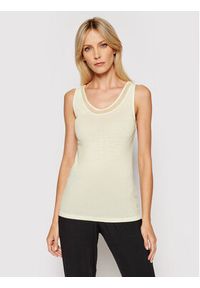 Femilet by Chantelle Top Juliana FN1582 Beżowy Slim Fit. Kolor: beżowy. Materiał: wełna #4