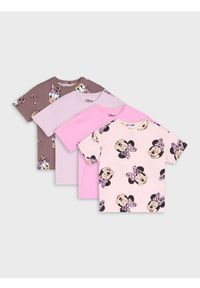 Sinsay - Koszulki 3 pack Minnie Mouse - kremowy. Kolor: kremowy. Wzór: motyw z bajki