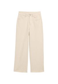 Tom Tailor Denim Jeansy 1045652 Beżowy Wide Leg. Kolor: beżowy