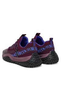Versace Jeans Couture Sneakersy 79YA3SN2 ZSD01 Bordowy. Kolor: czerwony. Materiał: materiał