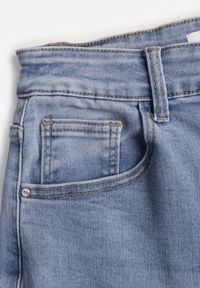 Renee - Niebieskie Jeansy Balloon z Bawełną High Waist Pronadina. Okazja: na co dzień. Stan: podwyższony. Kolor: niebieski. Styl: casual, retro #6