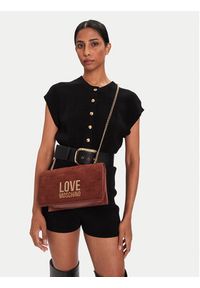 Love Moschino - LOVE MOSCHINO Torebka JC4122PP0NKB120A Brązowy. Kolor: brązowy. Materiał: skórzane #3