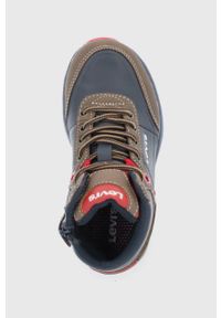 Levi's® - Levi's Buty dziecięce kolor granatowy. Okazja: na spotkanie biznesowe. Nosek buta: okrągły. Kolor: niebieski. Materiał: guma. Szerokość cholewki: normalna. Styl: biznesowy #3