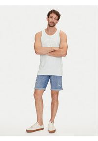 Jack & Jones - Jack&Jones Szorty jeansowe Jjirick 12250177 Niebieski Regular Fit. Kolor: niebieski. Materiał: bawełna