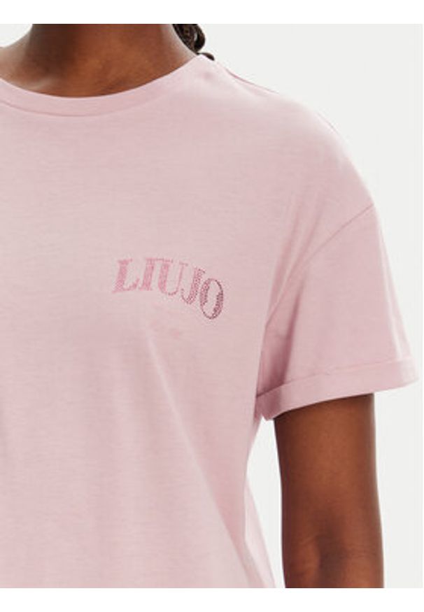 Liu Jo T-Shirt WA5144 JS923 M9621 Różowy Regular Fit. Kolor: różowy. Materiał: bawełna