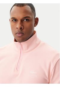 Lacoste Bluza Unisex SH2735 Różowy Regular Fit. Kolor: różowy. Materiał: bawełna #3