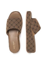 Nine West Klapki WFA2789-1 Beżowy. Kolor: beżowy. Materiał: materiał #3