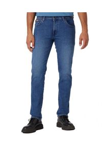 Wrangler - WRANGLER TEXAS SLIM MĘSKIE SPODNIE JEANSOWE JEANSY COOL SHADE W12SYLZ88