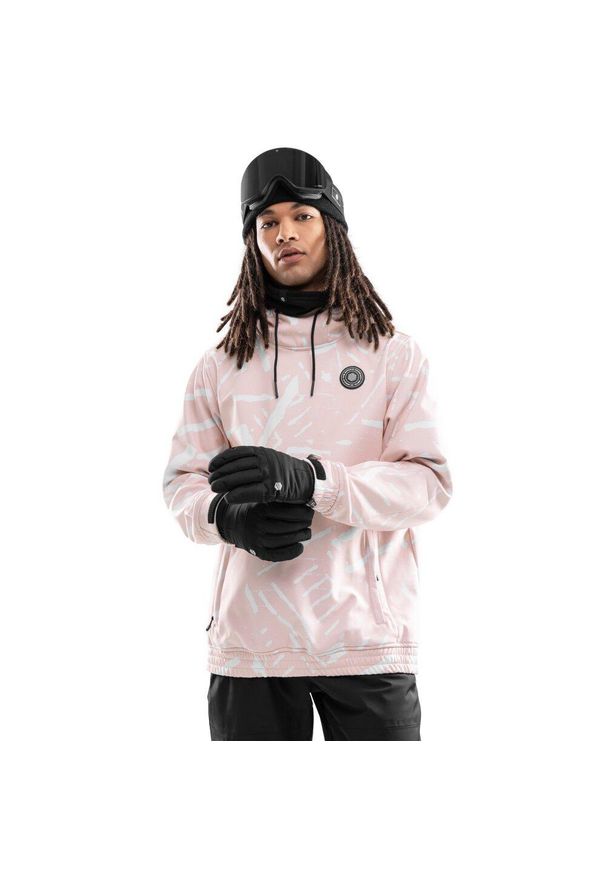 SIROKO - Kurtka snowboardowa męska W1 Tibet. Kolor: różowy. Materiał: softshell, materiał. Sezon: zima. Sport: snowboard