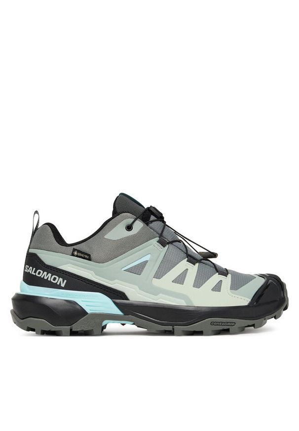 salomon - Trekkingi Salomon. Kolor: szary. Technologia: Gore-Tex. Sport: turystyka piesza