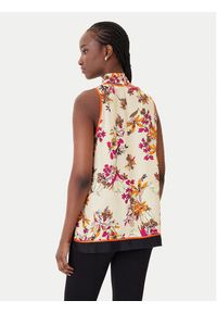 SIMONA CORSELLINI - Simona Corsellini Bluzka P26CPTO01801 Kolorowy Regular Fit. Materiał: satyna. Wzór: kolorowy #4