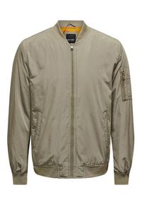 Only & Sons Kurtka bomber Joshua 22023287 Beżowy Regular Fit. Kolor: beżowy. Materiał: syntetyk #2