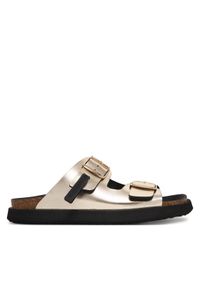 D.Franklin Klapki DFSH407009 Złoty. Kolor: złoty. Materiał: skóra #1