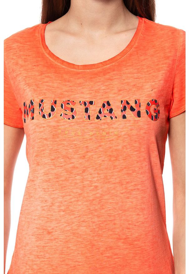 Mustang - MUSTANG T SHIRT DAMSKI Alexia C Print 1009029 7097. Wzór: nadruk